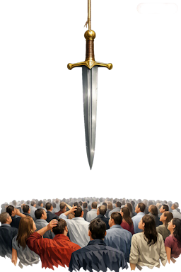 The Sword of Damocles, suspended by a single thread